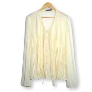 Camisa manga comprida bege – Talita Kume