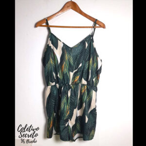 Macaquinho estampa verde – SHEIN – M / G