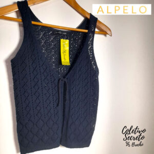 Blusa aberta azul marinho – Alpelo Keen