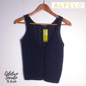 Blusa aberta azul marinho – Alpelo Keen