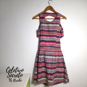 Vestido estampado – tam 38