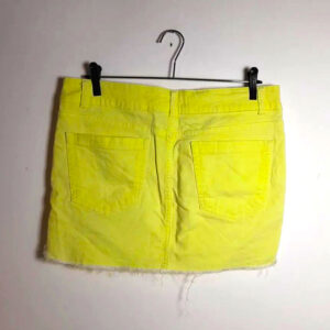 Mini saia amarela denim – Pinko – tam 38
