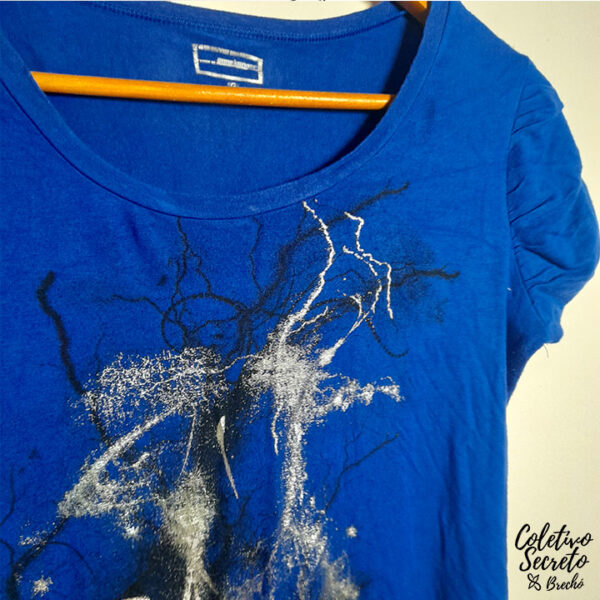 Camiseta azul - Anne Kanner - tam G - Image 3