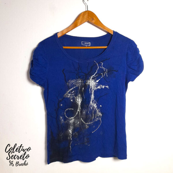 Camiseta azul - Anne Kanner - tam G