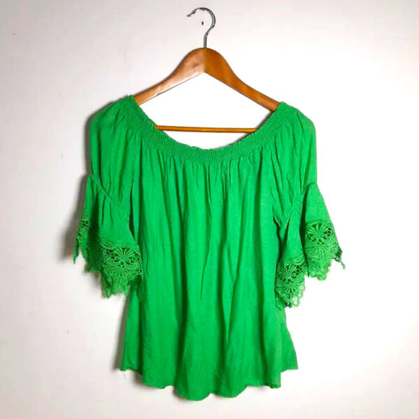 Blusa ciganinha verde - Alk Casual - tam38