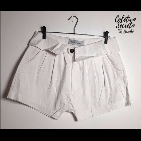 Short branco - Elementais - tam P