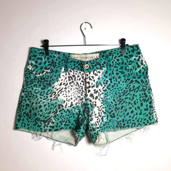 Short verde animal print - Corporeum - tam 40