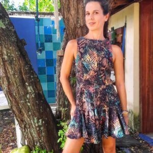 Vestido estampado – Lucca Vasconcellos