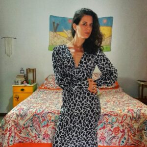 Vestido animal print – Shein – tam M
