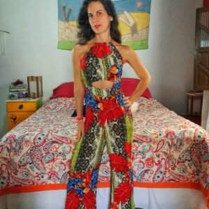 Macacão estampado – Monalisa – tam U