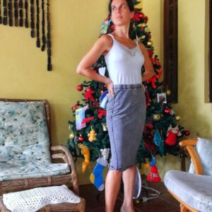 Saia cinza desbotada – Calvin Klein – tam P