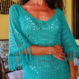 Saida de praia de tricô – Livitar – tam M