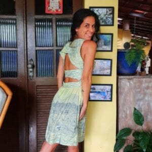 Vestido estampado – tam P