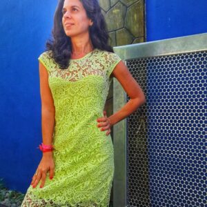 Vestido de tricô – Shoulder – tam P