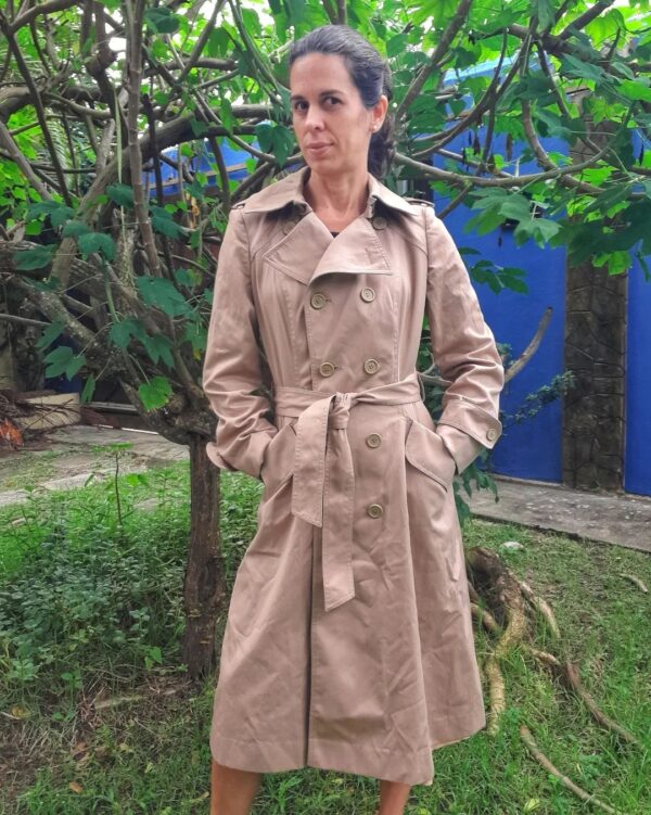 Trench Coat / Sobretudo marrom claro - P.B.D - tam P - Image 3