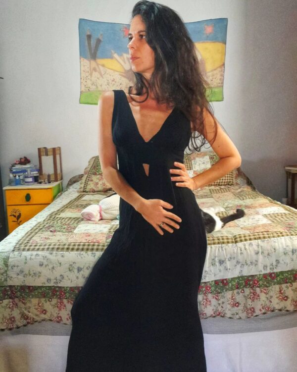 Vestido longo preto - Oh Boy! - tam P