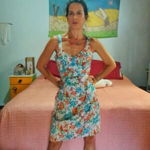 Vestido estampa de flores – Folic – tam M
