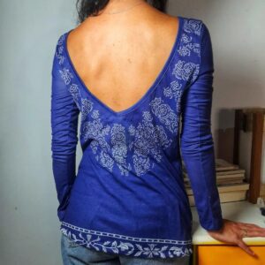 Camisa azul estampada – Bobstore – tam P