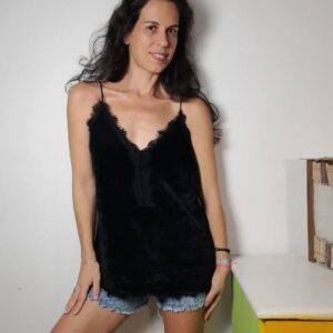 Blusa de veludo – Cortelle – tam M