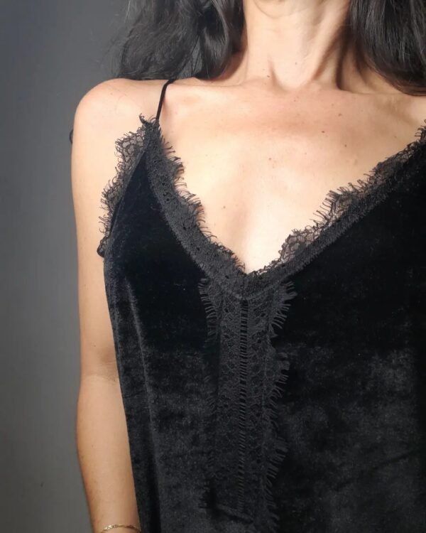 Blusa de veludo - Cortelle - tam M - Image 3