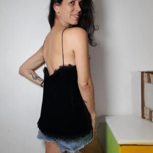 Blusa de veludo – Cortelle – tam M