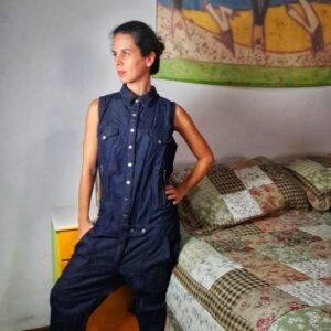 Macacão Jeans – Empório Filgueira – tam M