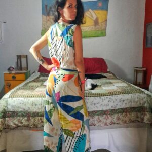 Macacão longo estampado – Frésia