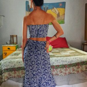 Conjunto estampado azul – Charry – tam M