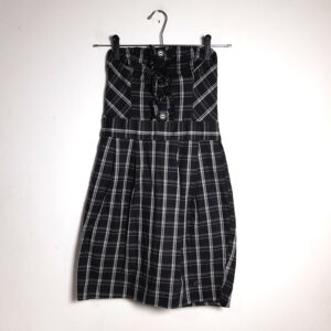 Vestido tomara que caia quadriculado – tam 36 – São João