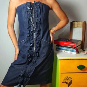 Vestido tomara que caia jeans – Bonnie – tam 38