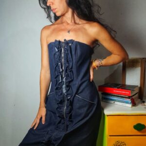 Vestido tomara que caia jeans – Bonnie – tam 38