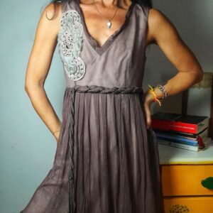 Vestido de seda – Shulami – tam P