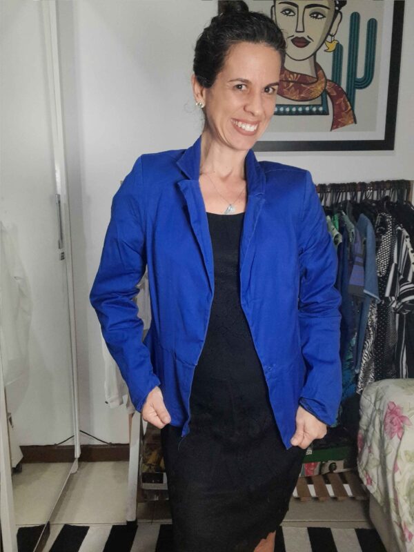 Blazer azul - Nabileira - tam G