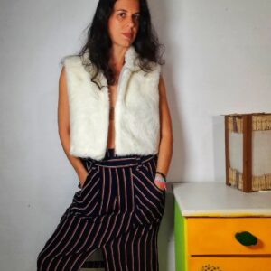 Saia preta com listras – Artemiss – tam M