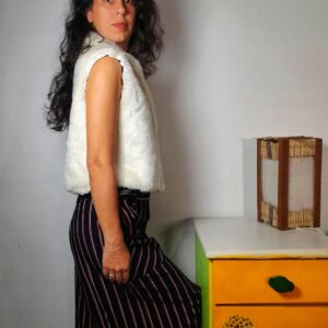 Saia preta com listras – Artemiss – tam M