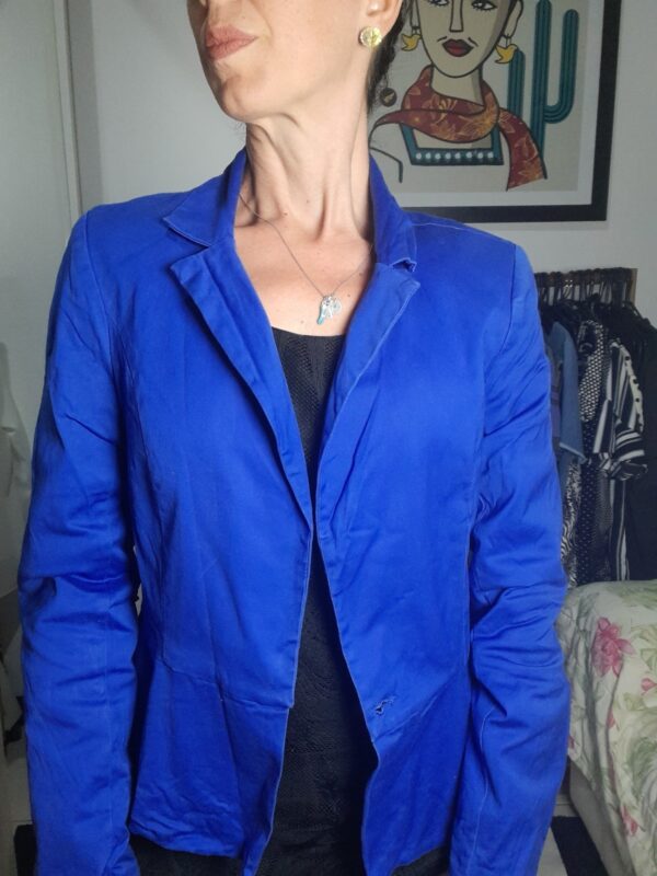 Blazer azul - Nabileira - tam G - Image 3