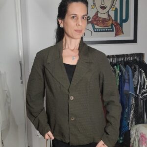Blazer / casaco – verde musgo – Elementais – tam M