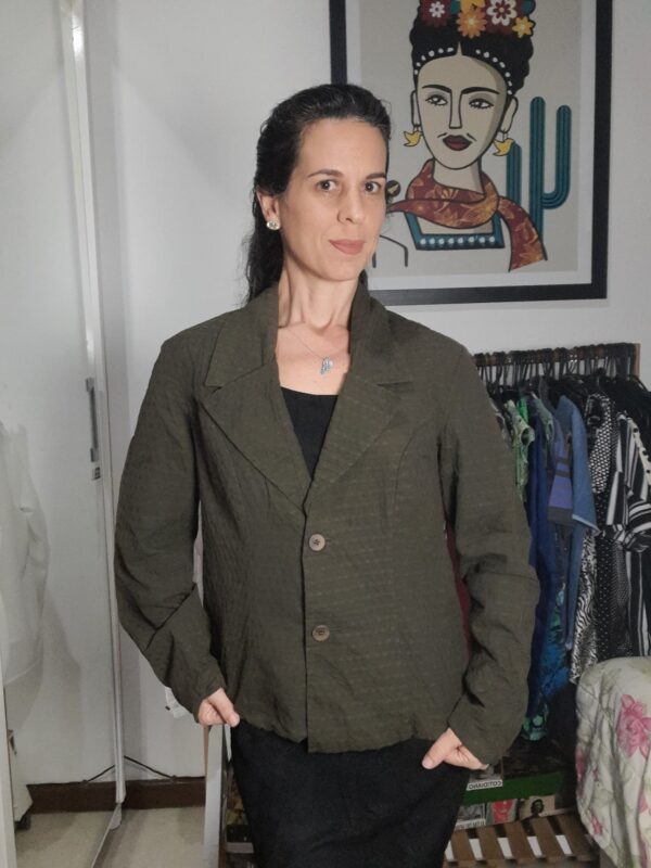 Blazer / casaco - verde musgo - Elementais - tam M