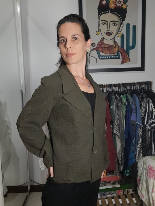 Blazer / casaco - verde musgo - Elementais - tam M - Image 4