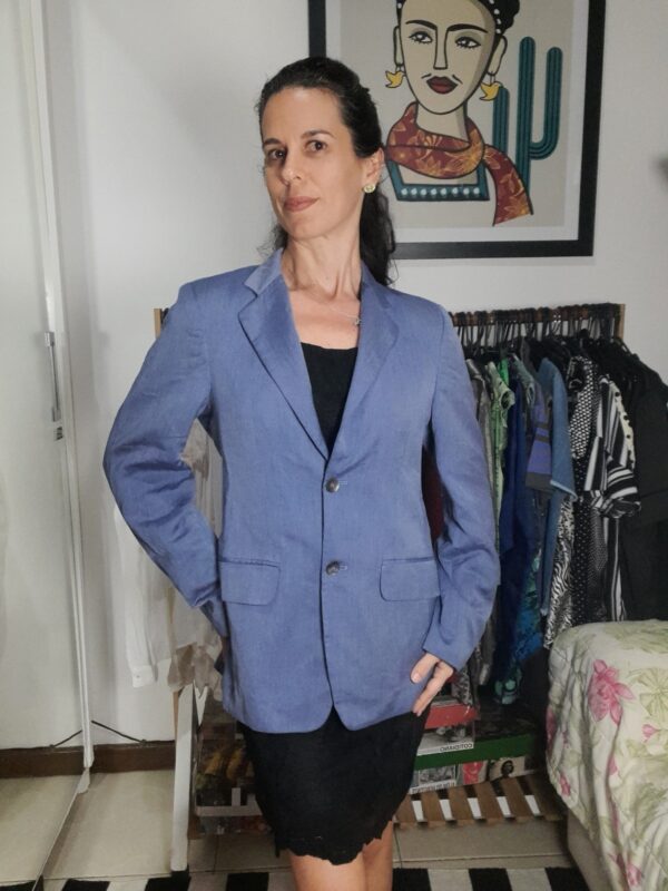 Blazer azul - Miss You - tam 40 - Image 7