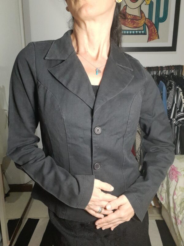 Blazer / casaco preto - Nakepe - tam P - Image 2