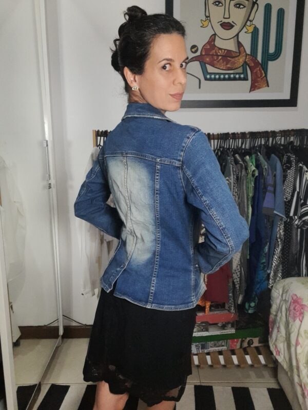 Jaqueta / blazer jeans - Frutacor - tam 42 - Image 3