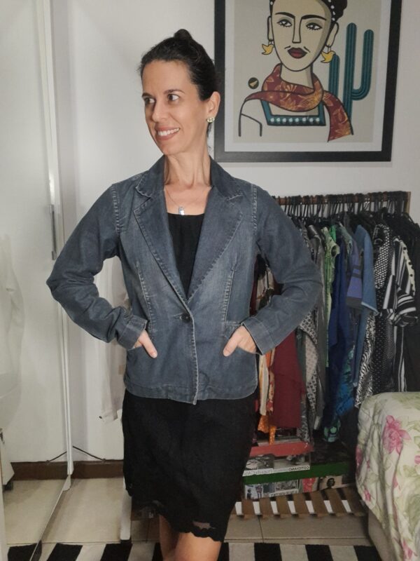 Blazer / casaco jeans - Exss - Tam P - Image 6