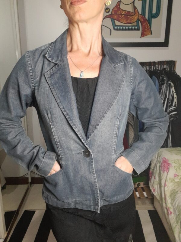 Blazer / casaco jeans - Exss - Tam P - Image 5