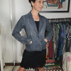 Blazer / casaco jeans – Exss – Tam P