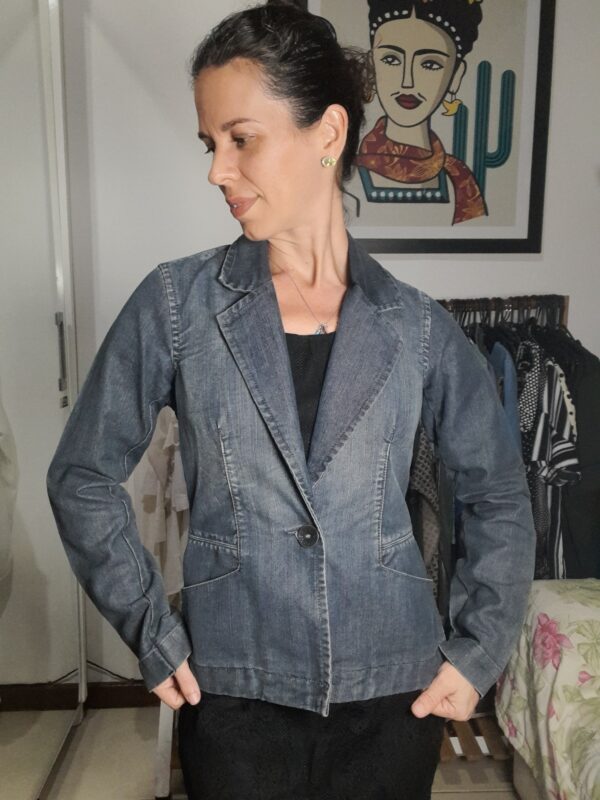 Blazer / casaco jeans - Exss - Tam P - Image 4