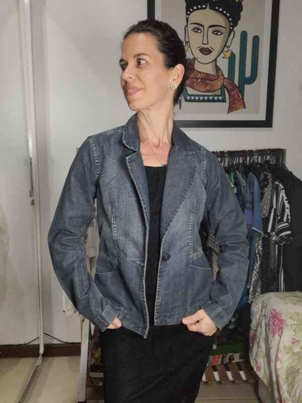 Blazer / casaco jeans - Exss - Tam P - Image 3