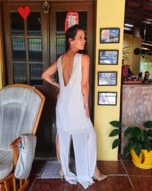 Vestido branco - tam M - Image 4