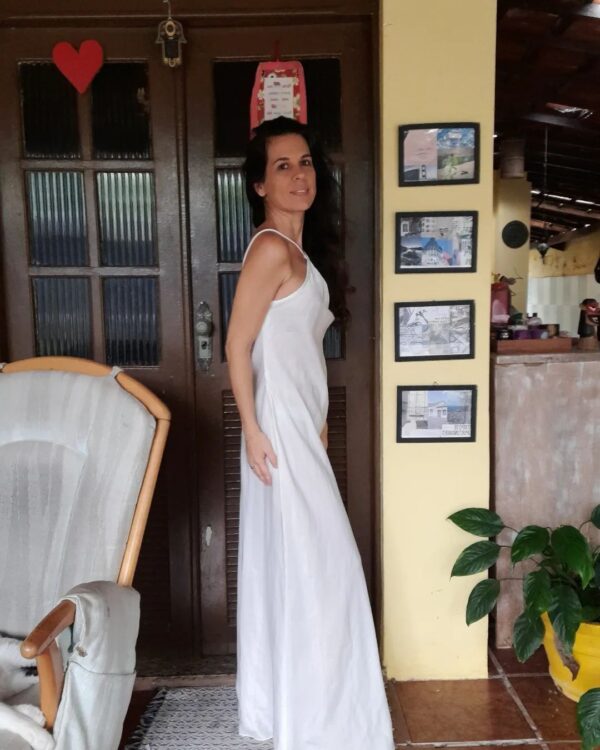 Vestido longo branco - tam P - Image 4