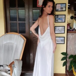 Vestido longo branco – tam P